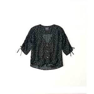 A&F Tie Front Blouse